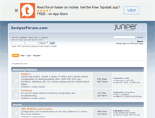 Tablet Screenshot of juniperforum.com